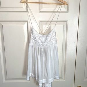 Free people flowy backless shirt